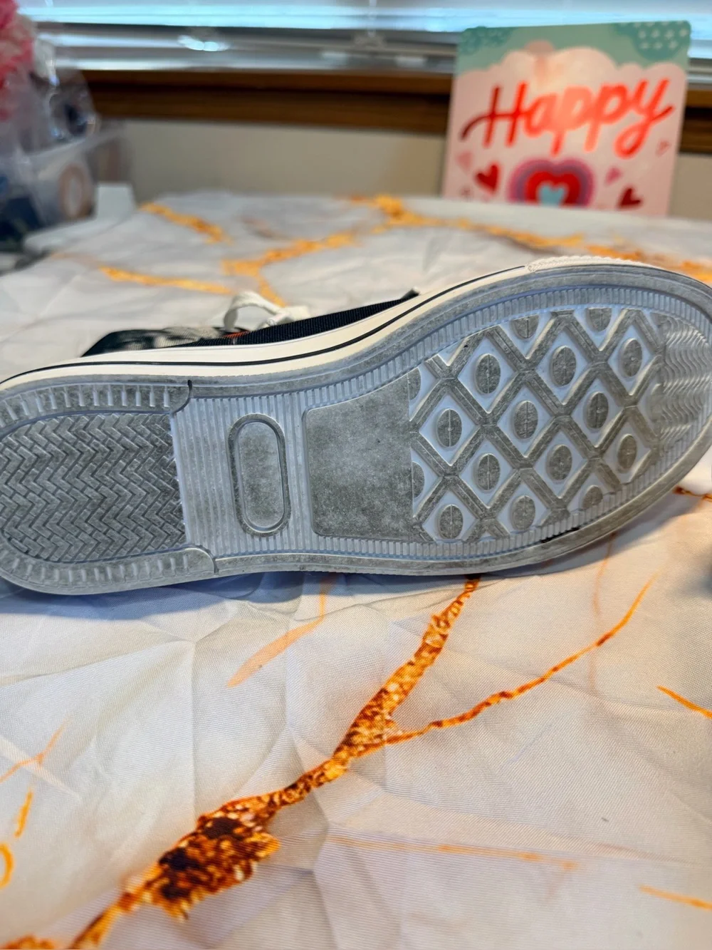Bon Jovi high top sneakers size 8 women’s